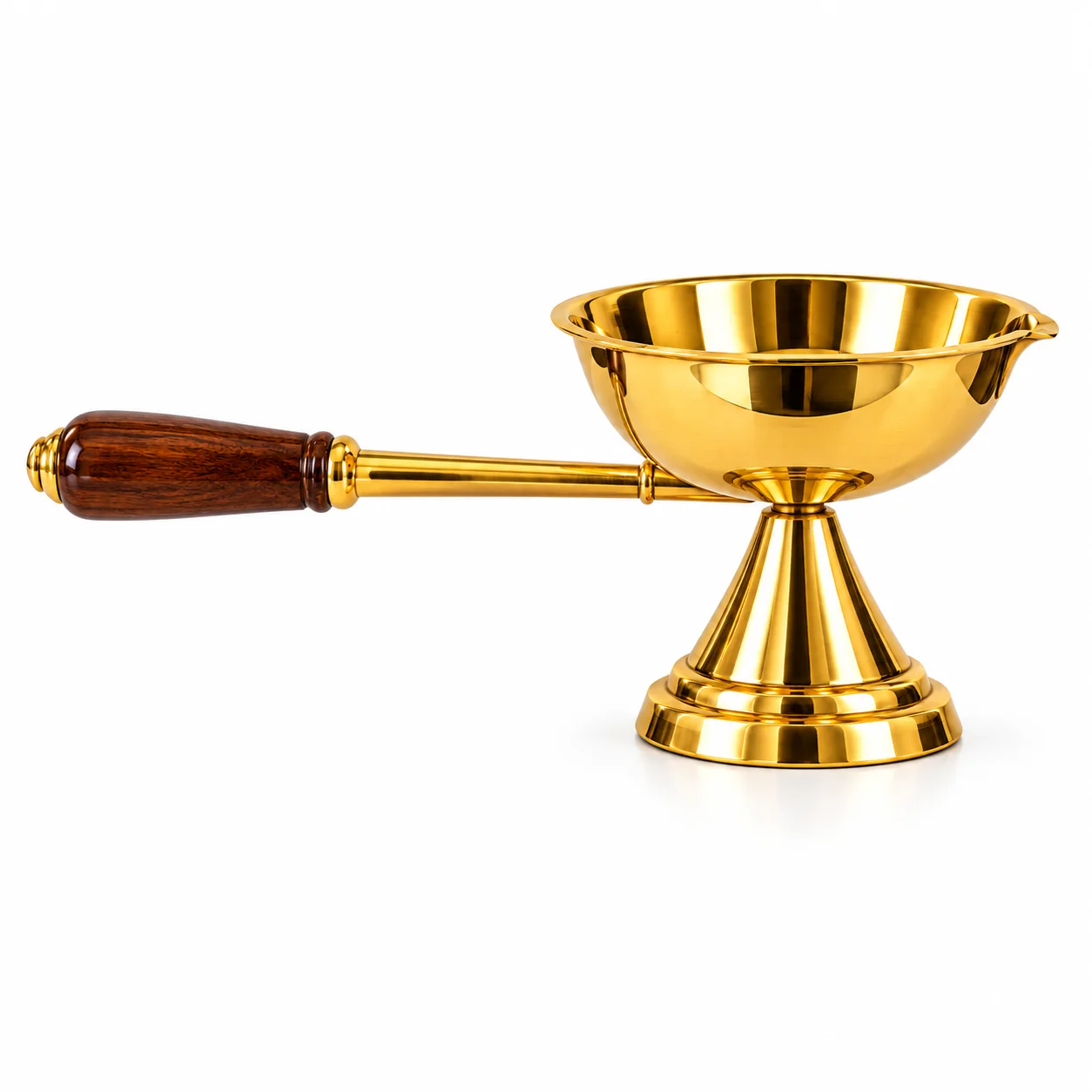 Shraviko Handled Brass Dhoop Dani & Camphor Burner